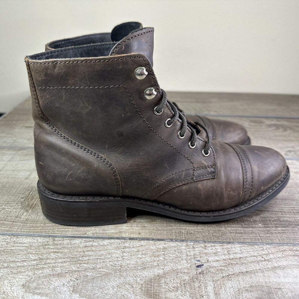 Thursday Boot Co Captain Boots Womens Size 10 Leather Combat Boots Tobacco